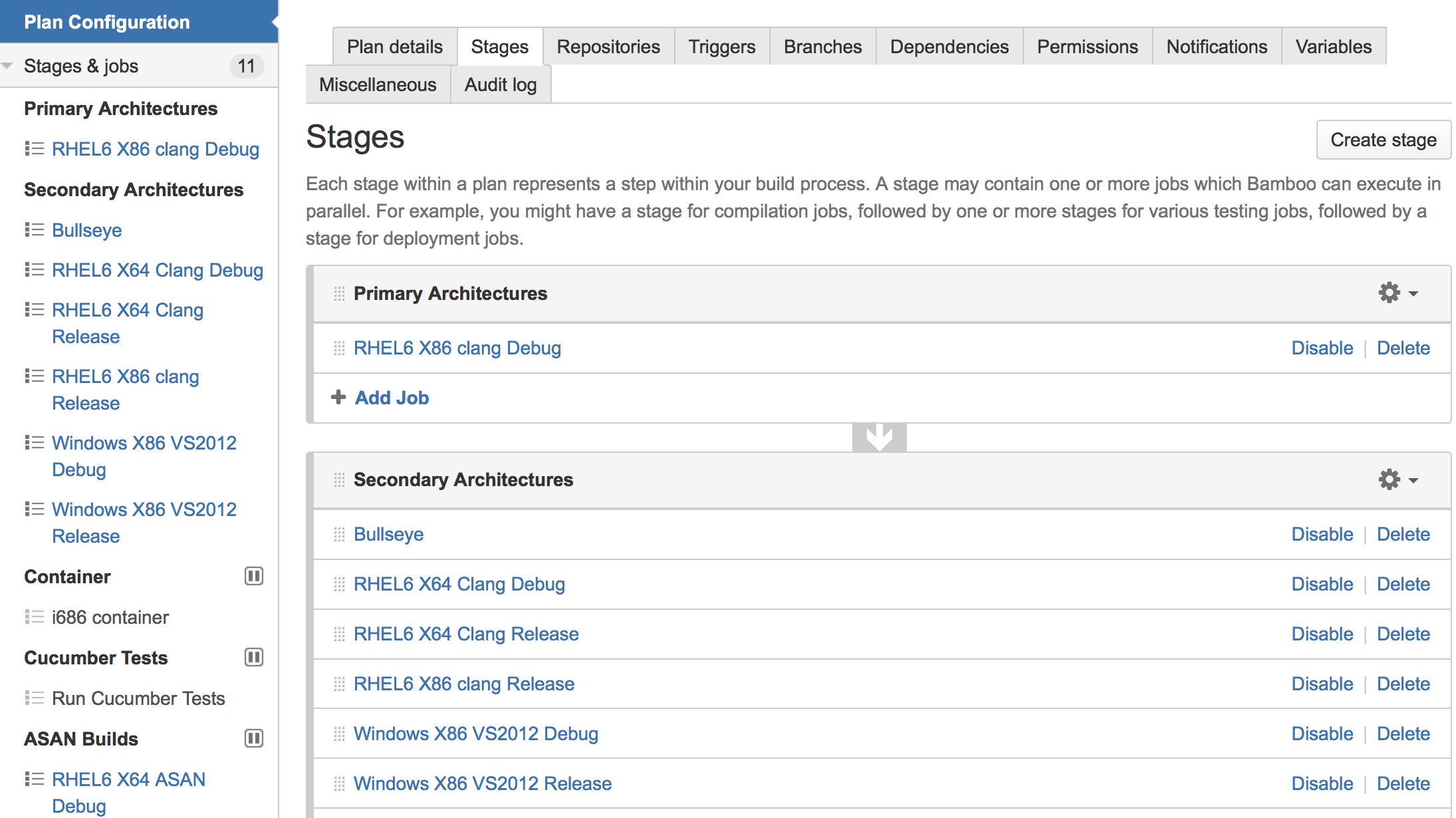 Gateway Project Plan Configuration